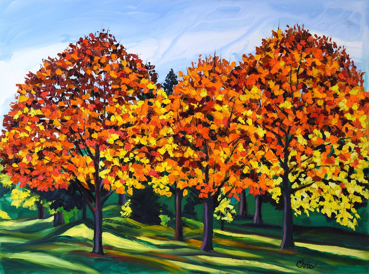 Autumn Quartet II by Christina M Plichta