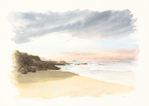 Cornish beach by Mark Hannon