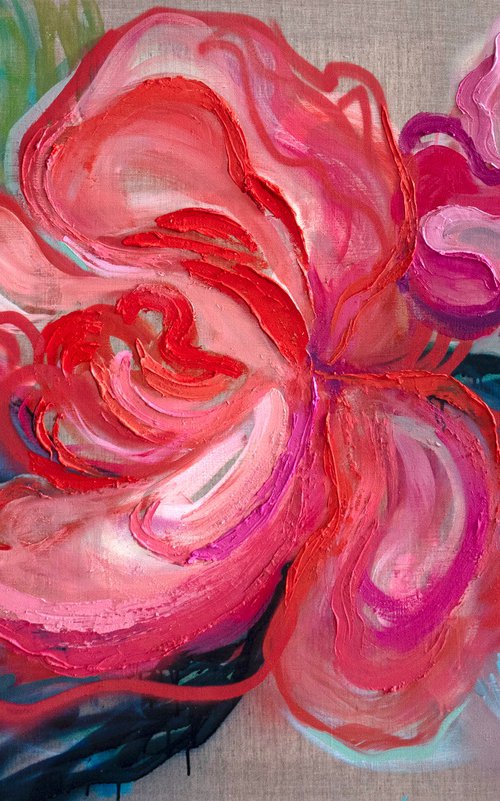 Crimson Elegance by Nataliia Karavan