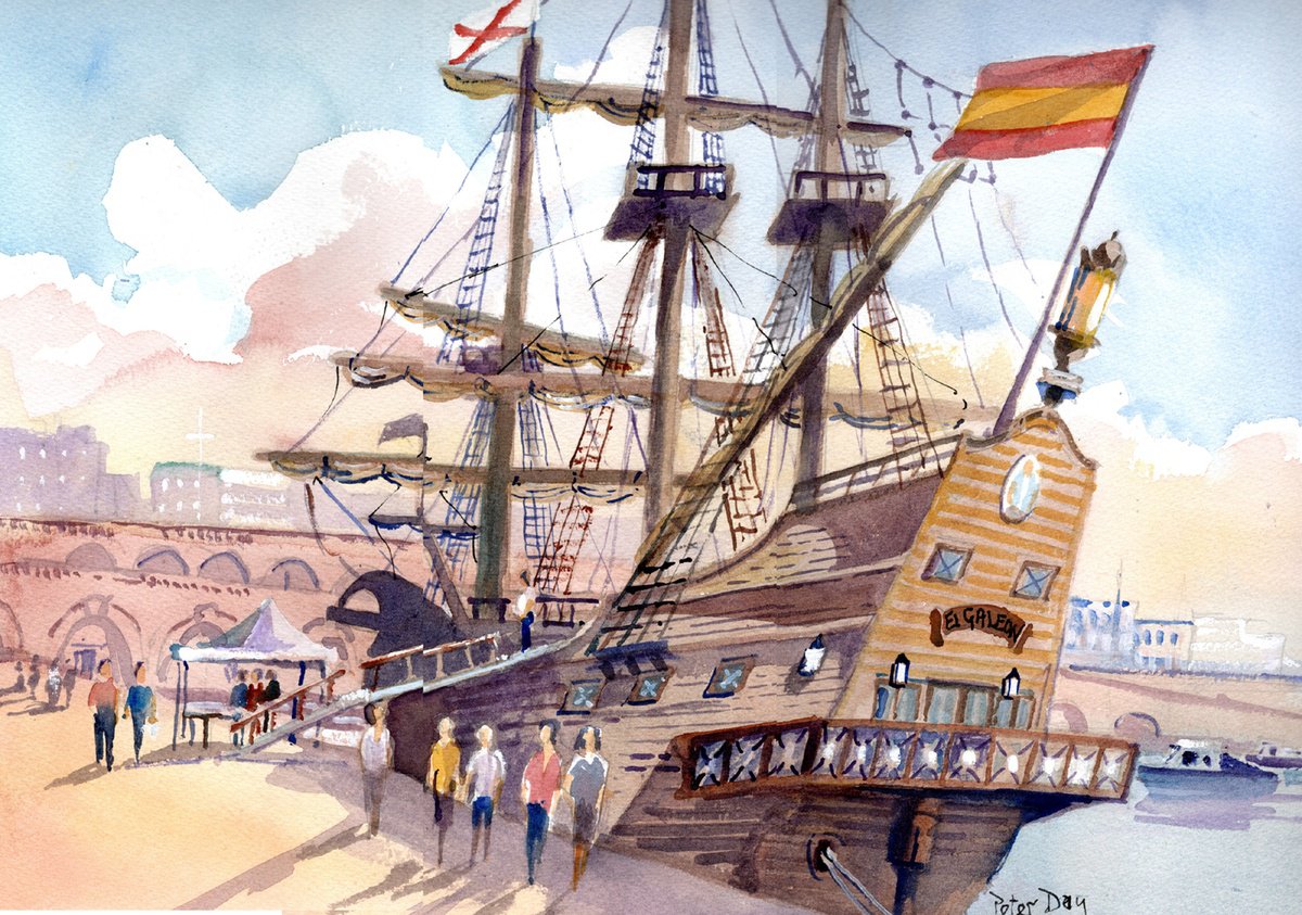 El Galeon, Moored at Ramsgate. by Peter Day