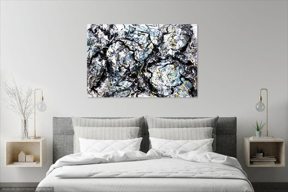 COMPOSITION 7473 abstract painting on canvas