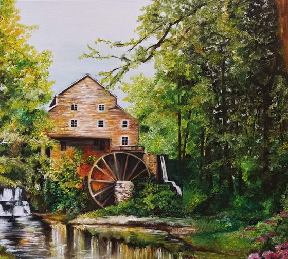 Ancient mill in the woods