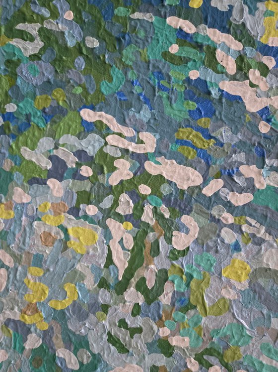 Washed Sand, 42 x 42"