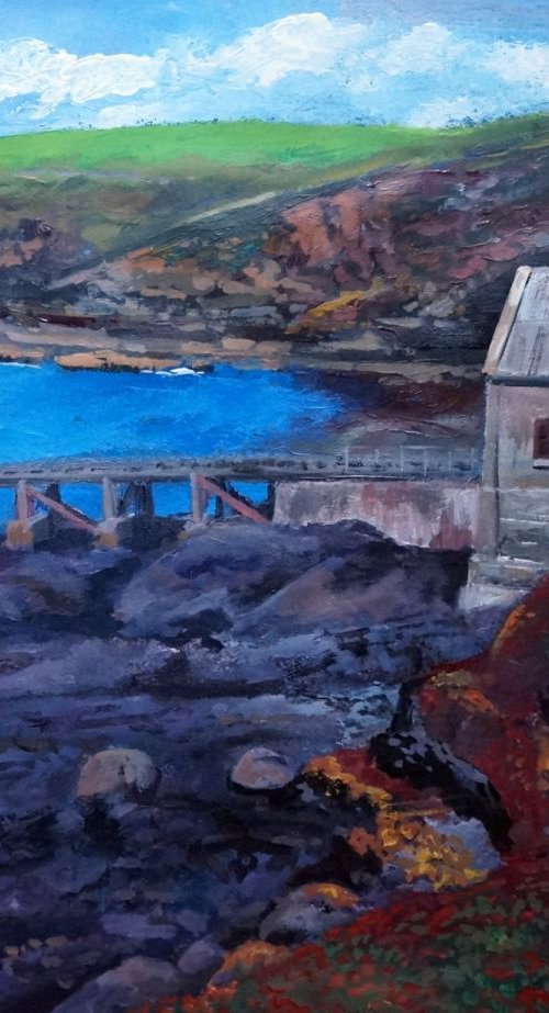 On the spot.  The old lifeboat station, Lizard Point. by Tim Treagust