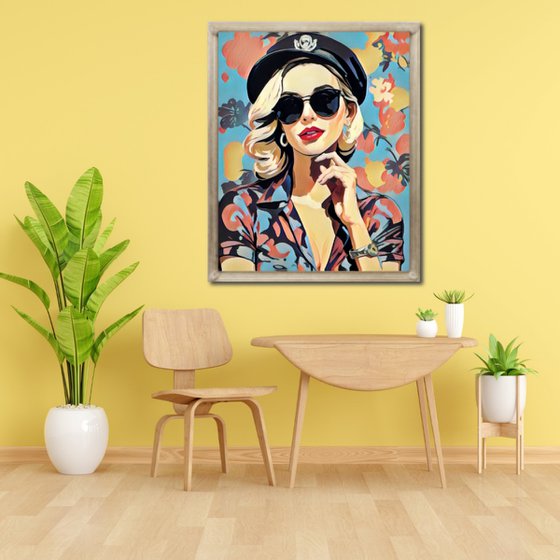 The girl with the cap