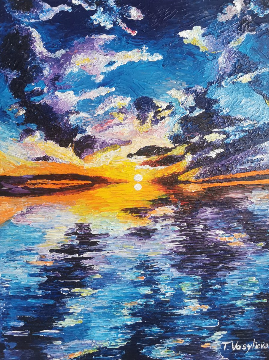 sea sunset by Tatyana Vasylieva