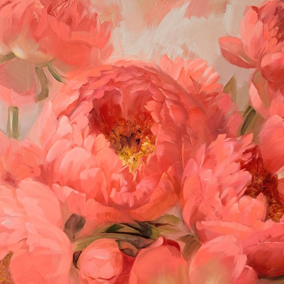 Coral peony