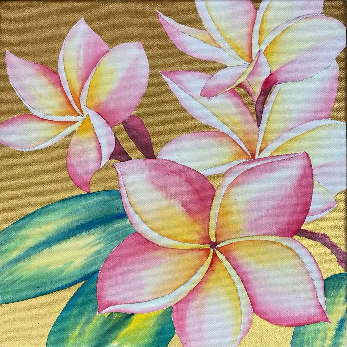 Into Paradise VII- Frangipani fever by Jill Griffin