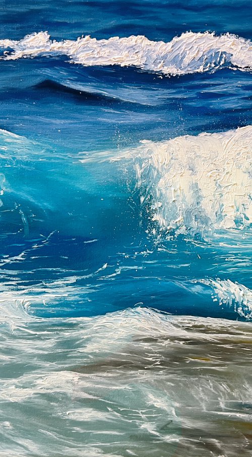 Sea breath, 40 x 30, oil on canvas by Marina Zotova