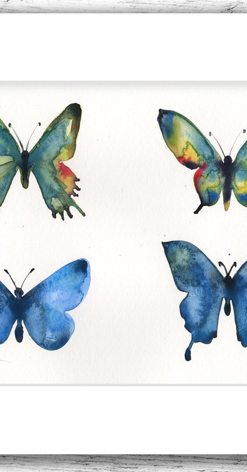 Four Butterflies 2 by Kathy Morton Stanion