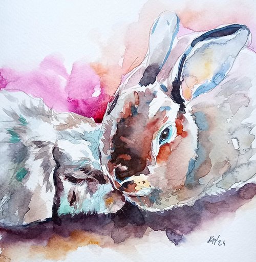 Cute rabbits II by Kovács Anna Brigitta