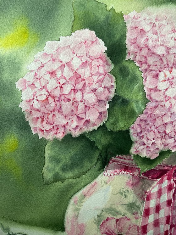 Provence style hydrangeas