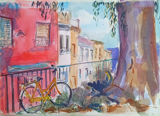 Watercolor Bike