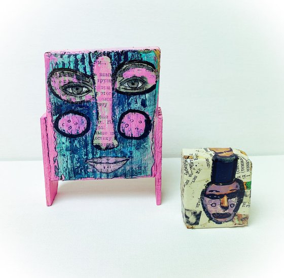 Wood people #2 (2 pieces)
