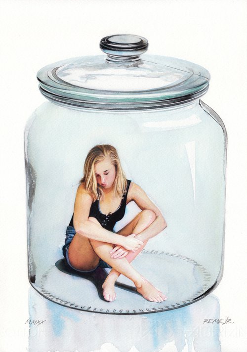 Girl in Jar XXIII by REME Jr.