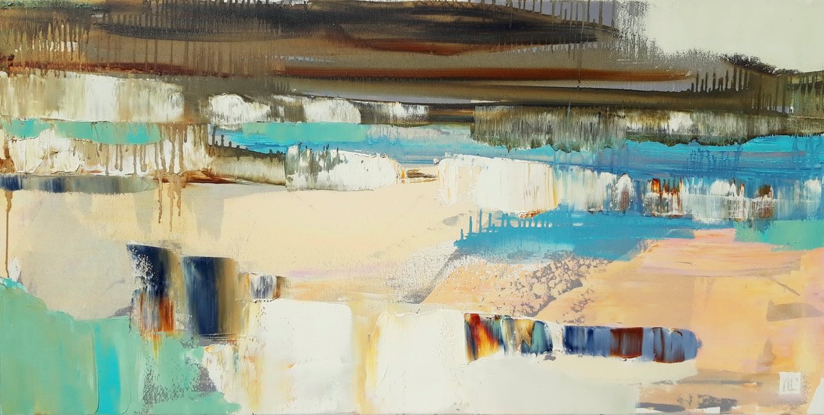 Evening Water By Lesya Ros, 39 X 20, Artwork For Sale On Artfinder