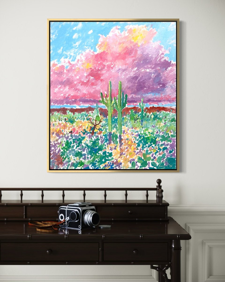 Desert Vista By Volodymyr Smoliak, 24 X 28, Artwork For Sale On Artfinder