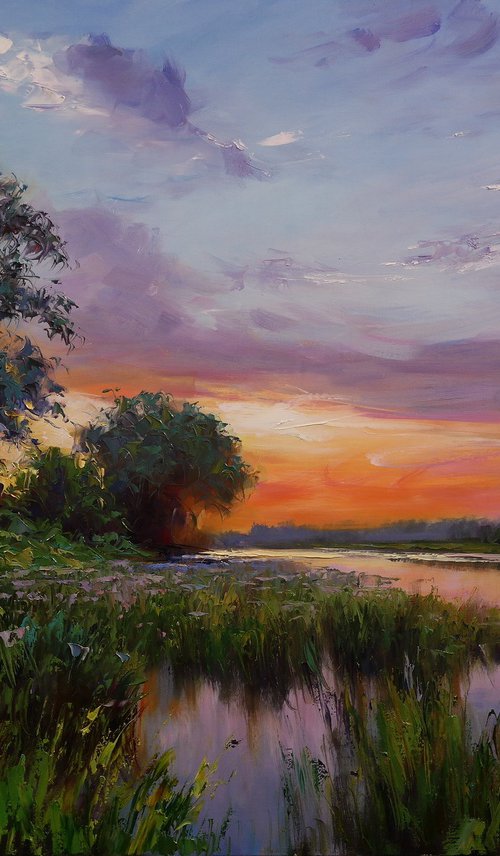 "Sunset on the River" by Gennady Vylusk