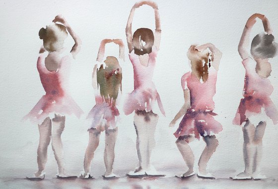 Ballerina painting “Funny Fifths”