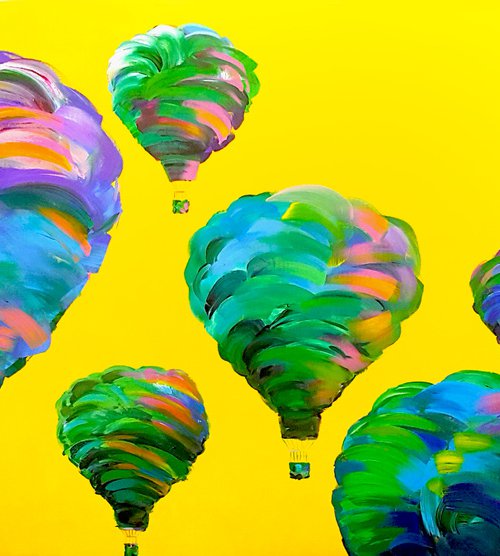 Balloons | Green | Into the Sky by Trayko Popov