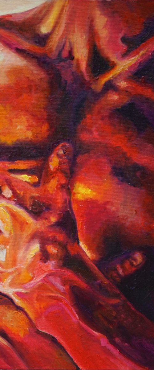 Pride III (sheepish sunset in red) by Wedad Alamin