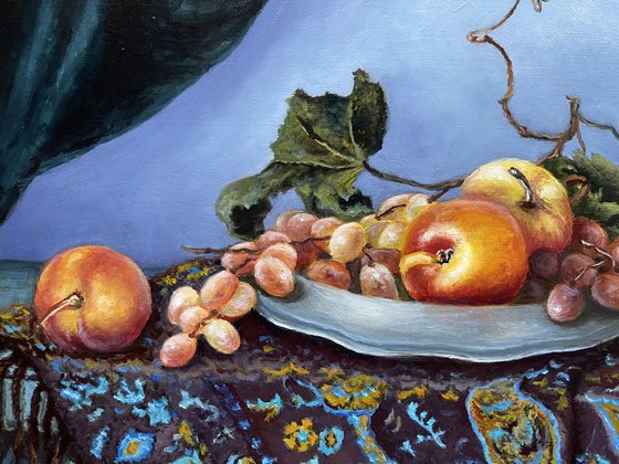 Still life with a scarf