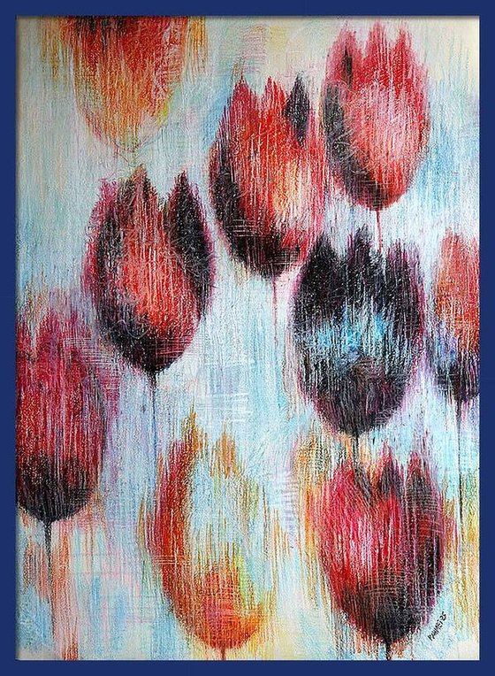 Multicolored Tulips 1