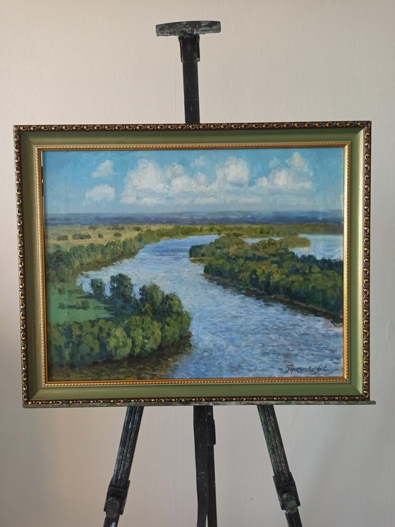 The Kama river in Yelabuga