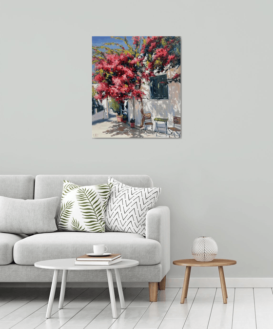 "Blooming yard of Greece"