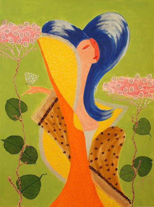 Lady Blue by Salana Art Gallery