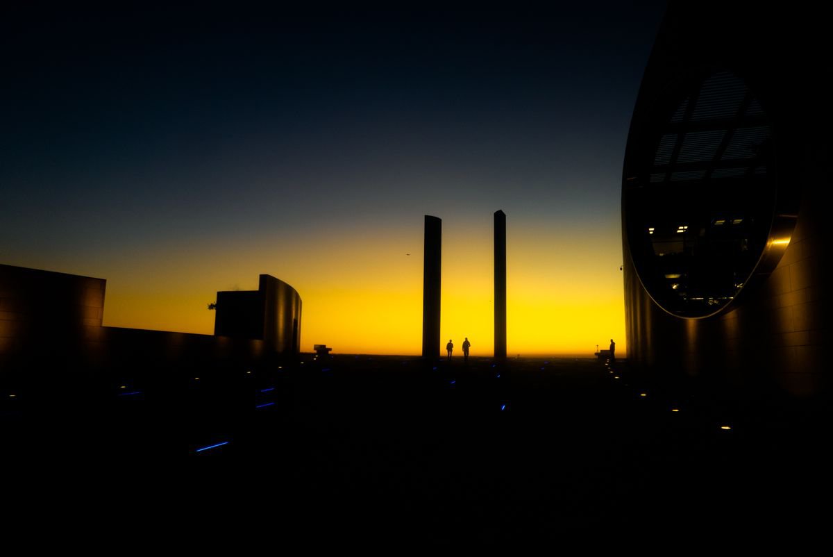 Sunset in Lisbon, Champalimaud No2 in colour by Guilherme Pontes