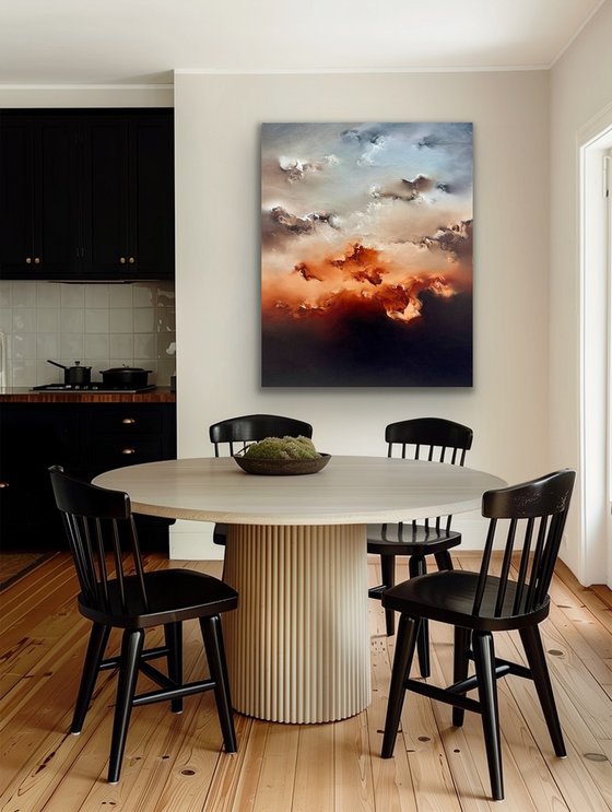 Mountains on her shoulders