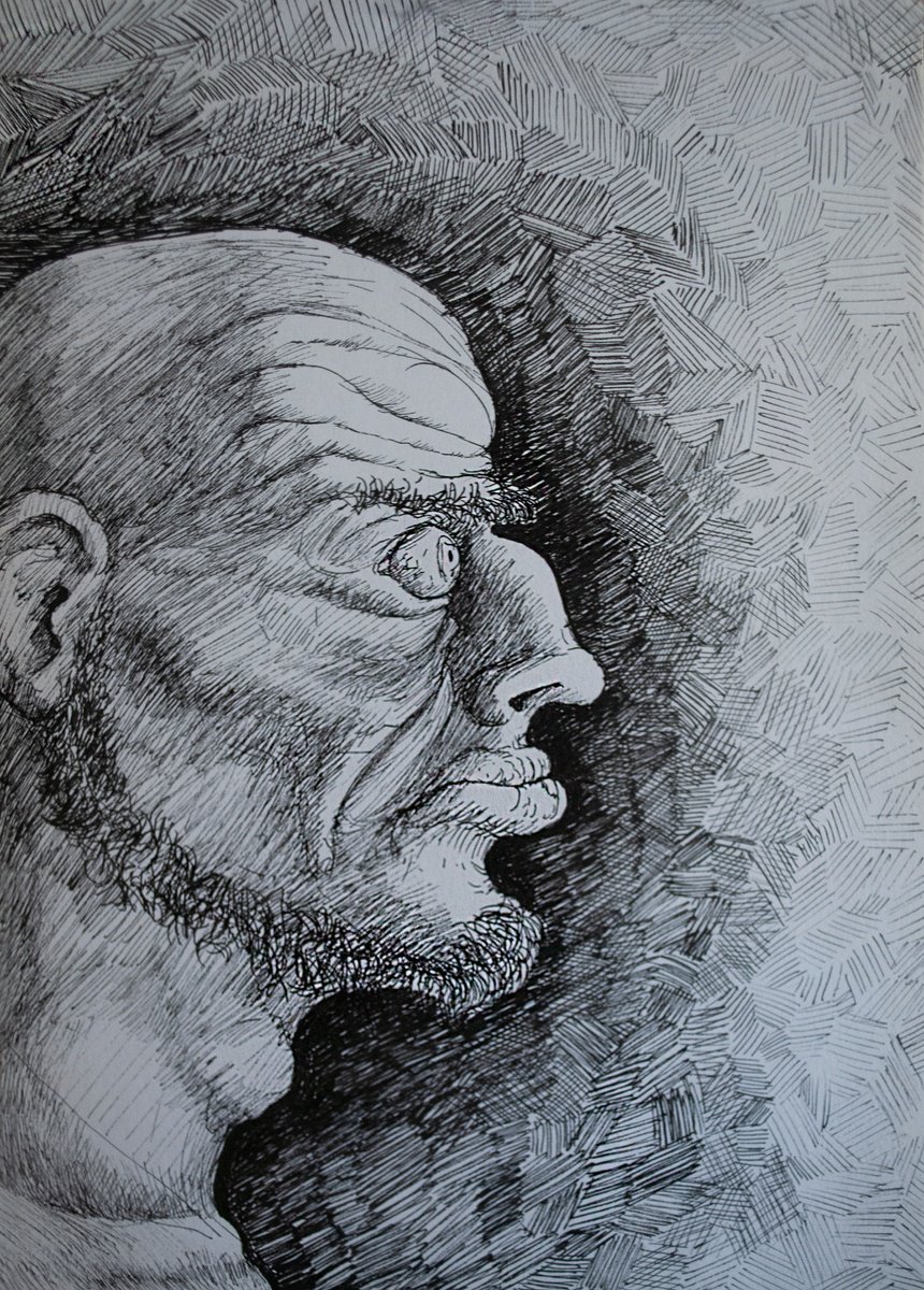 Illustrative Ink Drawing , Anger By Nikola Ivanovic, 8 X 12, Artwork For Sale On Artfinder