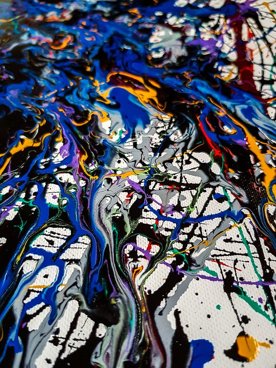 - Reversion - Style of JACKSON POLLOCK. Abstract Expressionism Painting.