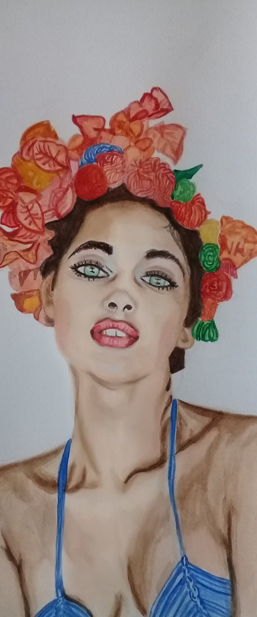 cara de flor by Bonifacio Contreras Tovar.