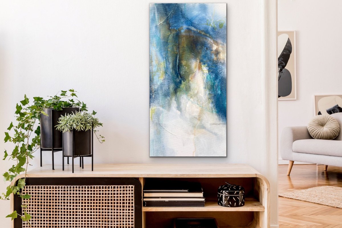Origin I I 60 x 30 cm I natural abstract artwork by Kirsten Schankweiler