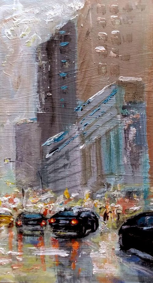 New York City in rain6 by Vishalandra Dakur