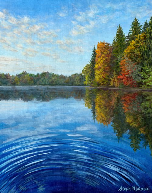 Autumn Day at the Lake by Steph Moraca