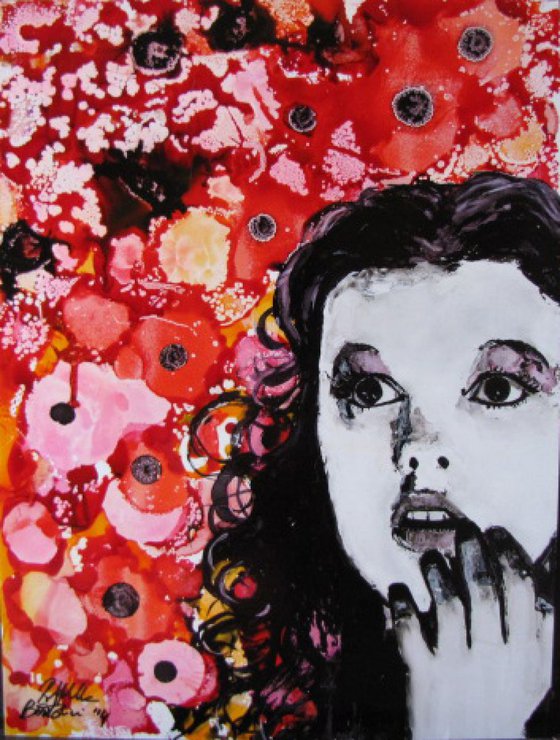 "Psychedelic Dorothy Tripping in the poppies Fields"