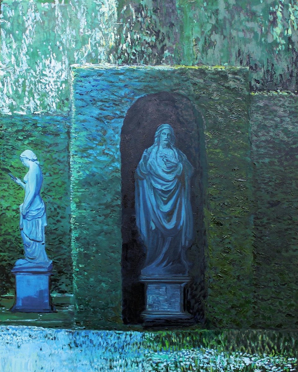 Impressionistic Landscape Oil Painting By Timothy Adam Matthews, 30 X 40", The Way The Truth The Light, Original Artwork