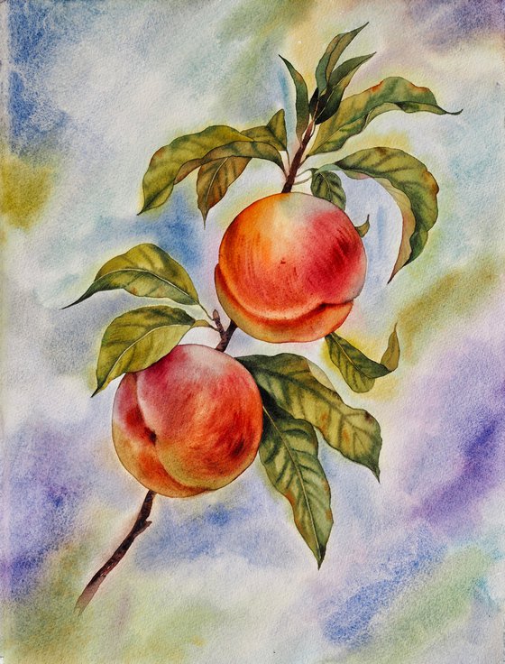 Peach tree - Mediterranean still life