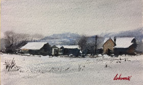 Winter landscape scene (I)