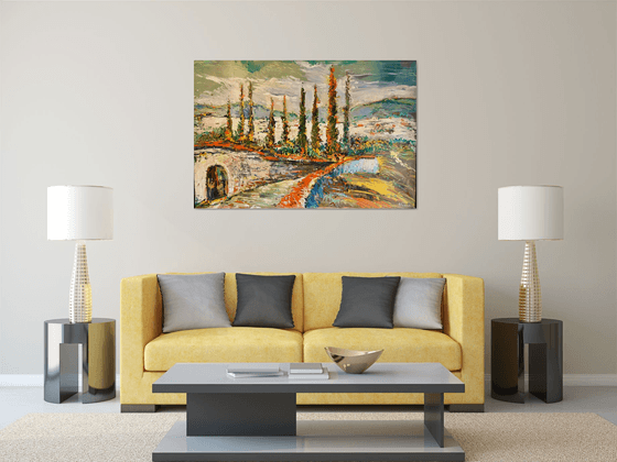 FLORENTIA, oil painting 150cm x 100cm