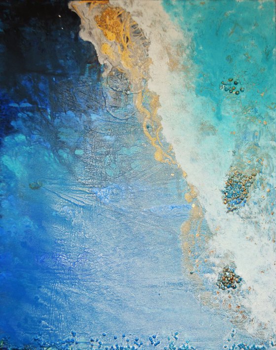 Abstract "Lost in blue" seascape