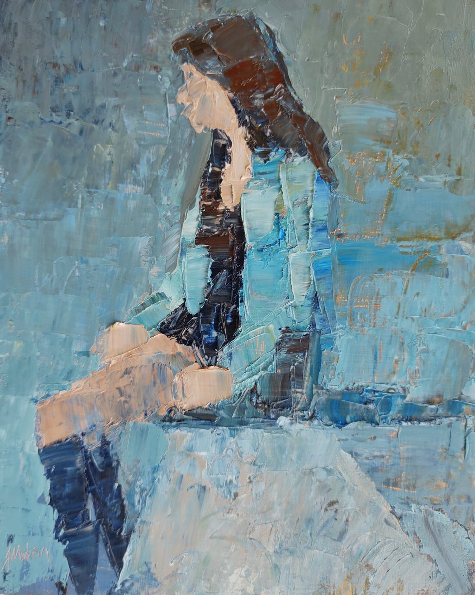 Girl in blue by Artstuff