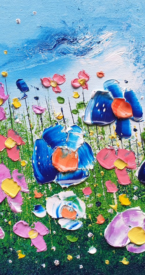 "Summer Meadow Flowers in Love" by Phil Broad
