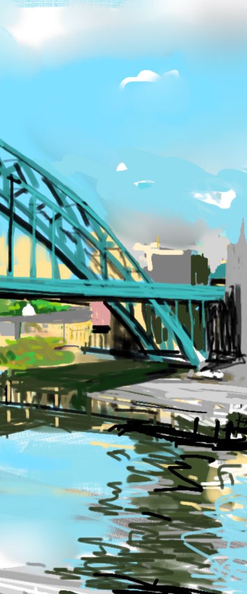 Tyne Bridge by Sandra Haney