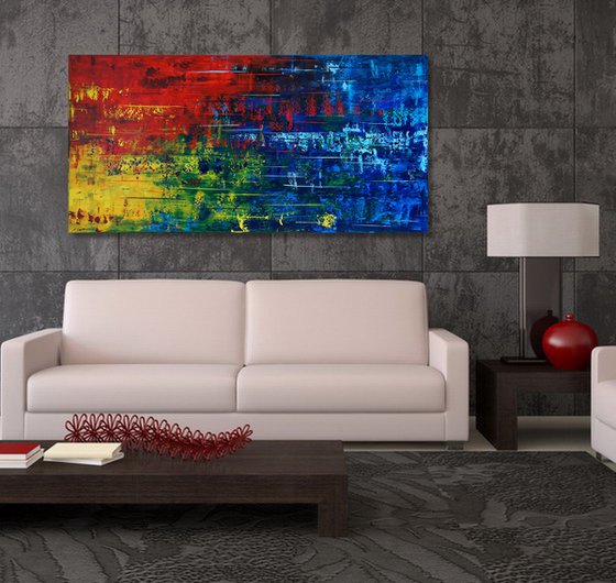 Color Rush IV (140 x 70 cm) (56x28 inches) XXL