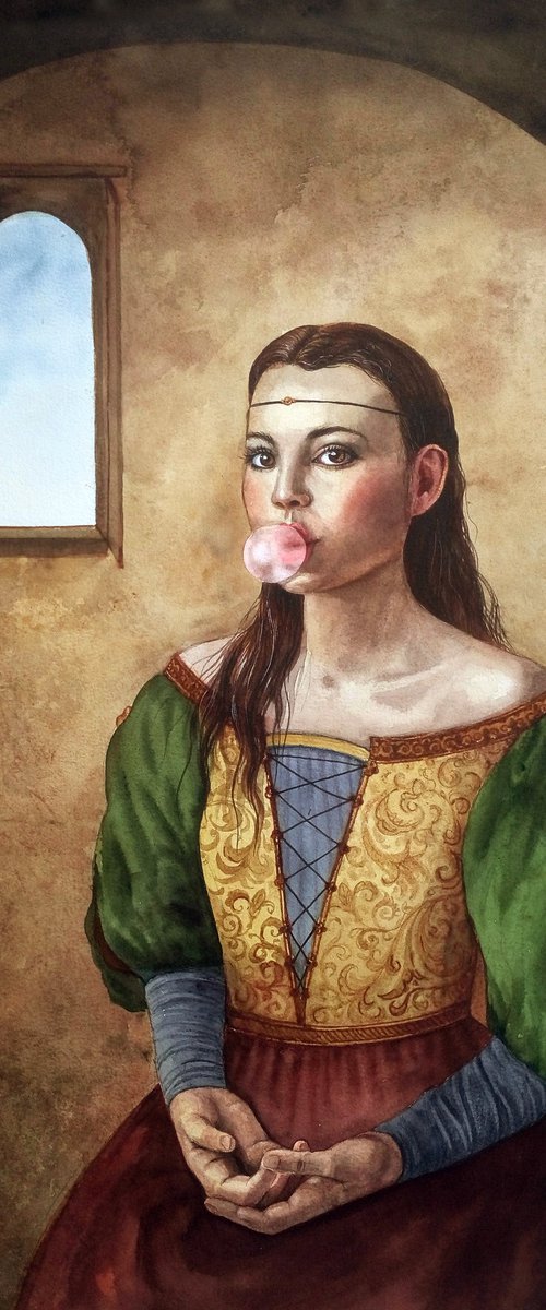 modern renaissance by Olga Beliaeva Watercolour