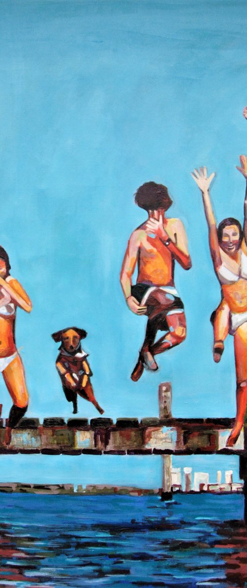Jump / 100 x 100 x 2,5 cm by Alexandra Djokic